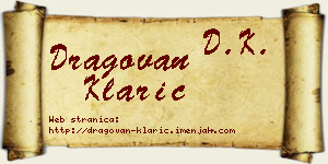 Dragovan Klarić vizit kartica